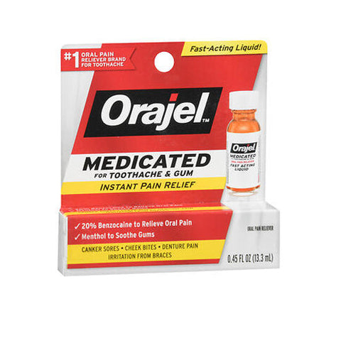 Baby Orajel, Toothache Pain Relief Liquid Maximum Strength, 0.45 oz Orajel