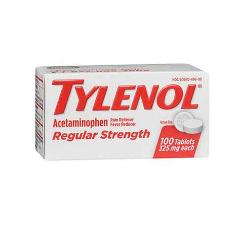 Tylenol, Regular Strength Acetaminophen Tablets, 325 Mg, 100 Tabs Tylenol