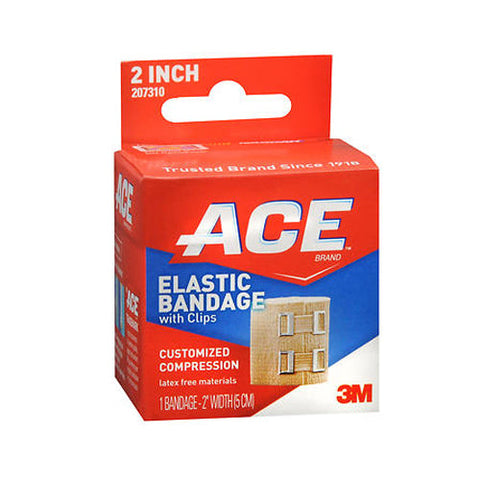 Ace, Elastic Bandage With Clips 2 Inch, 1 Each Ace