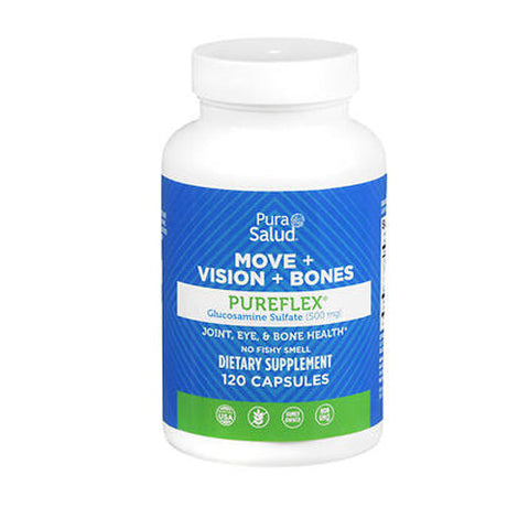 Pura Salud, Pureflex Glucosamine Sulfate, 500 mg, 120 caps Pura Salud