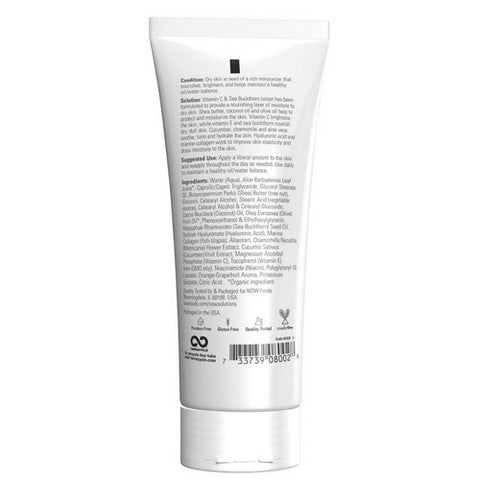 Now Foods, Vitamin C and Sea Buckthorn Lotion, 8 oz Now Foods