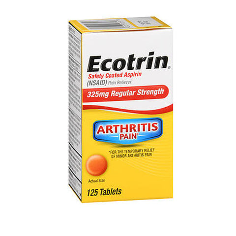 Ecotrin, Safety Coated Aspirin Regular Strength Tablets, 325 Mg, 125 Count Ecotrin