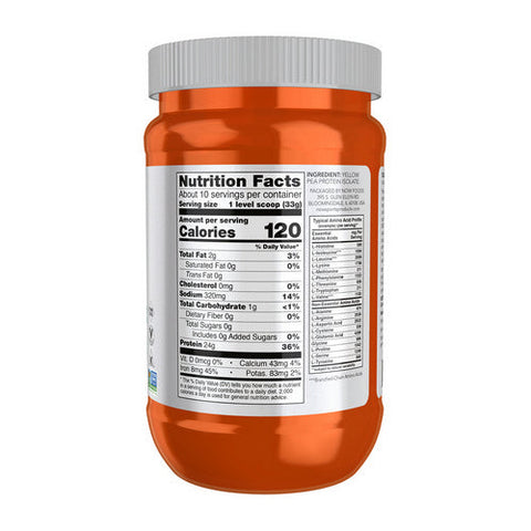 Now Foods, Pea Protein Natural Unflavored, 12 oz Now Foods