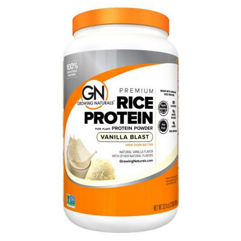 Organic Rice Protein 2.05 Lb, Vanilla Blast by Growing Naturals