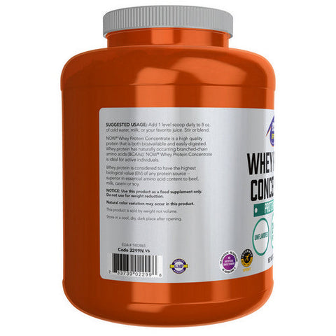 Now Foods, Whey Protein Concentrate, Unflavored 5 lbs Now Foods
