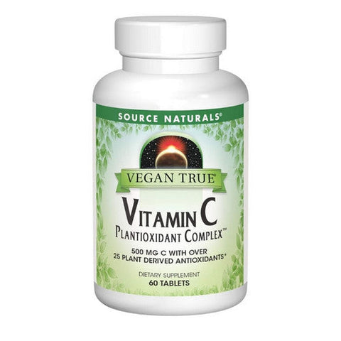 Source Naturals, Vegan True Vitamin C Plantioxidant Complex, 60 Tabs Source Naturals