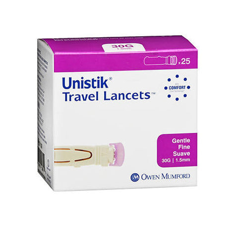 Unilet, Travel Lancets Gentle Fine, 30 Grade 25 Each Unilet