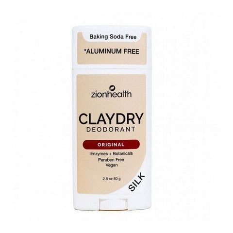 Zion Health, Clay Dry Deodorant Aluminum Free Silk Original, 2.8 Oz Zion Health