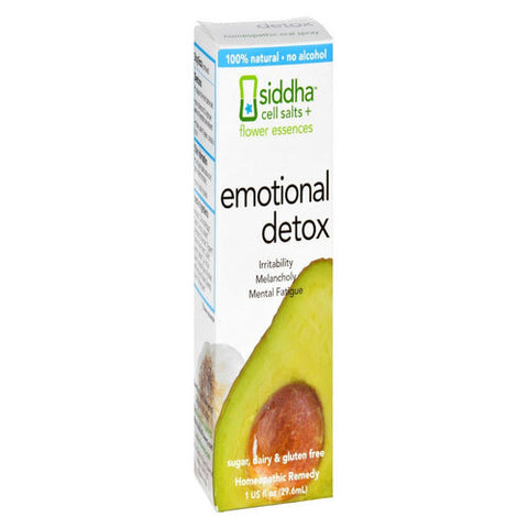 Sidda Flower Essences, Cells Salts + Flower Essences - Emotional Detox, 1 Oz Sidda Flower Essences