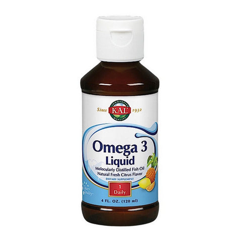 Kal, Omega 3 Liquid, Fresh Citrus 4 fl oz Kal