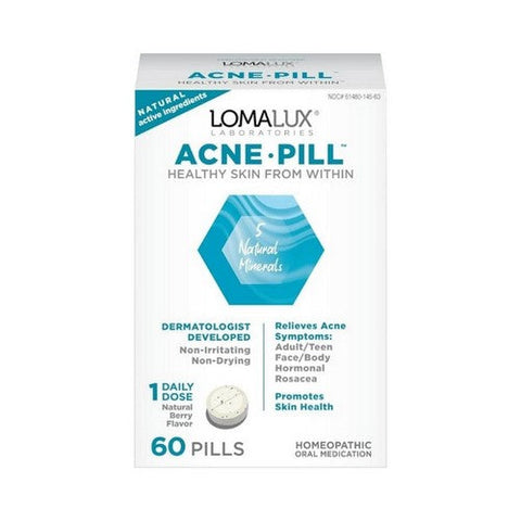 Loma Lux, Acne Pill, Chewable Quick Dissolve 60 Ct Loma Lux