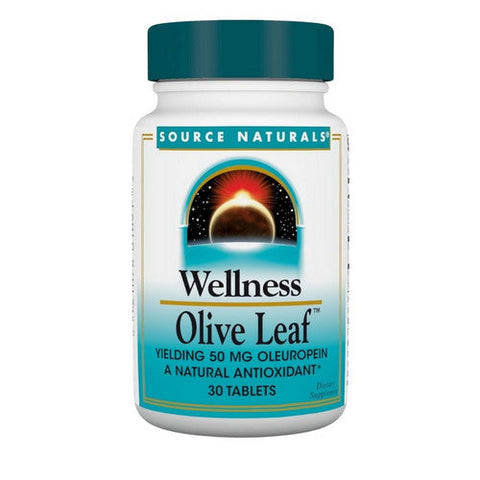 Source Naturals, Wellness Olive Leaf, 30 Tabs Source Naturals