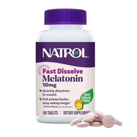 Natrol, Fast Dissolve Melatonin Citrus Punch, 10 mg, Citrus Punch 100 Tabs
