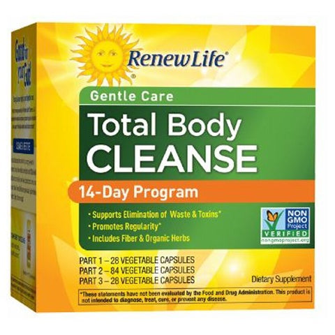 Renew Life, 14-Day Total Body Cleanse, 3-PT KIT Packs Renew Life
