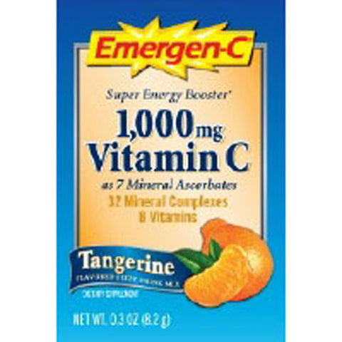 Emergen-C, Daily Immune Support Vitamin C Fizzy Drink Mix Tangerine, Pack Of 30 Emergen-C