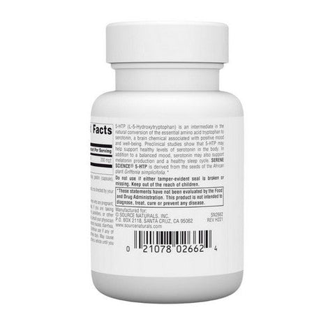 Source Naturals, 5-HTP, 200 mg, 30 Caps Source Naturals