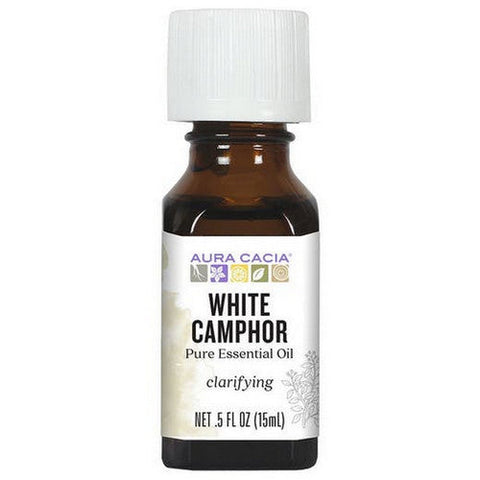 Aura Cacia, Essential Oil Camphor, White, (cinnamonium camphora) 0.5 Fl Oz Aura Cacia
