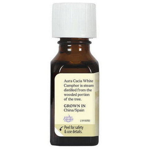 Aura Cacia, Essential Oil Camphor, White, (cinnamonium camphora) 0.5 Fl Oz Aura Cacia
