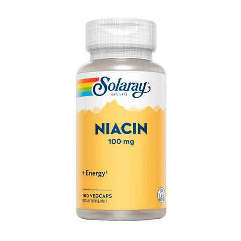 Solaray, Niacin, 100 mg, 100 Caps Solaray