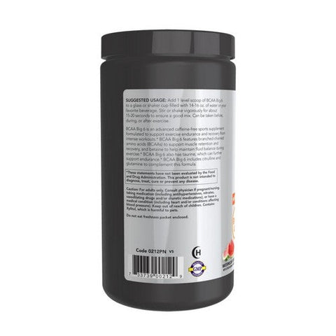 Now Foods, BCAA Big 6, Watermelon Flavor 600 Grams Now Foods