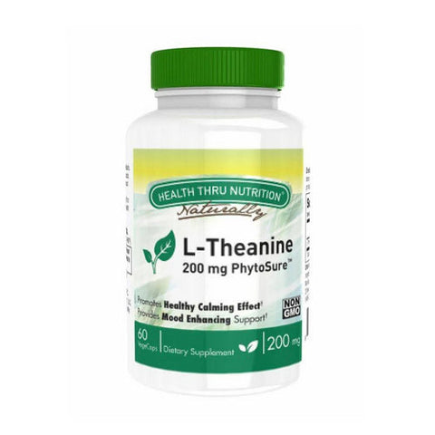 Health Thru Nutrition, L-Theanine, 200 mg, 60 Veg  Caps Health Thru Nutrition