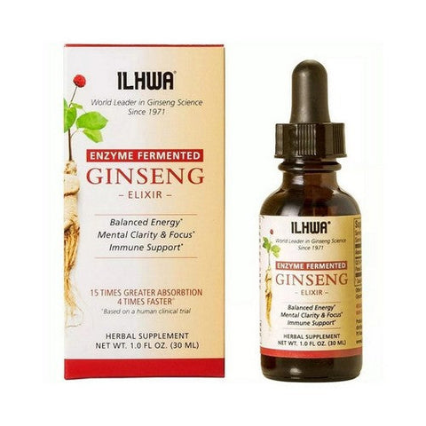 Il Hwa Korean Ginseng, Enzyme Fermented Ginseng Elixir, 30 Ml Il Hwa Korean Ginseng