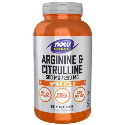 Now Foods, Arginine Citrulline, 500 mg, 240 Veg Caps Now Foods