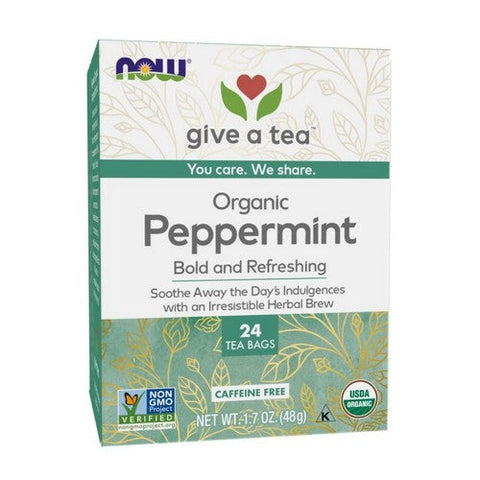 Now Foods, Organic Peppermint Tea, 24 Bags Now Foods
