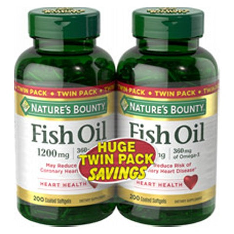 Fish Oil 6 X (200 Softgels + 200 Softgels) by Nature's Bounty