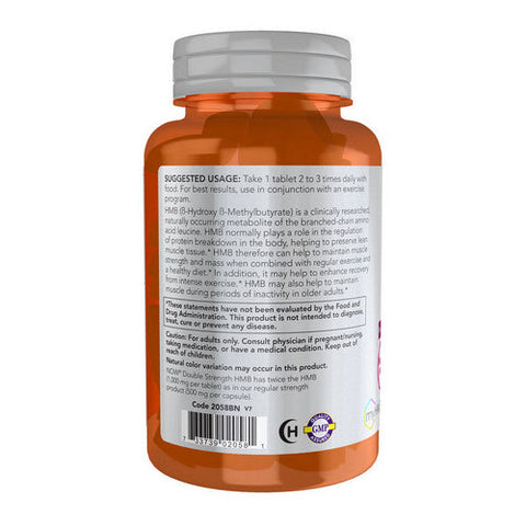Now Foods, HMB Double Strength, 1000 mg, 90 Tabs Now Foods