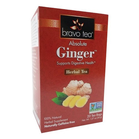 Bravo Tea & Herbs, Absolute Ginger Tea, 20 Bags Bravo Tea & Herbs