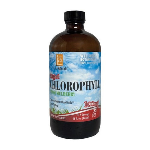 L. A .Naturals, Chlorophyll from Mulberry Leaf, 100 mg, 16 Oz L. A .Naturals