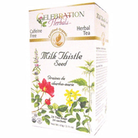 Celebration Herbals, Organic Milk Thistle Seed Tea, 24 Bags Celebration Herbals