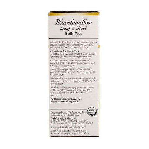 Celebration Herbals, Organic Marshmallow Leaf And Root Tea, 40 grams