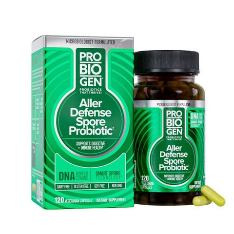 Probiogen, Aller Defense Spore Probiotic With Smart Spore Technology, 120 Caps Probiogen