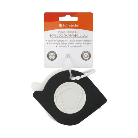 Pan Scraper Duo White Gray 1 Count by Full Circle Home