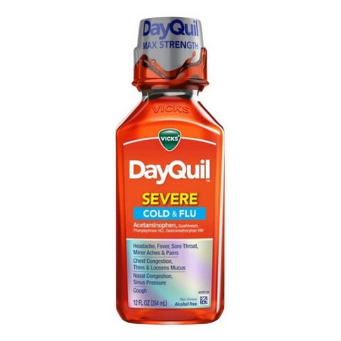 Vicks, Dayquil Severe Liquid, 12 Oz Vicks