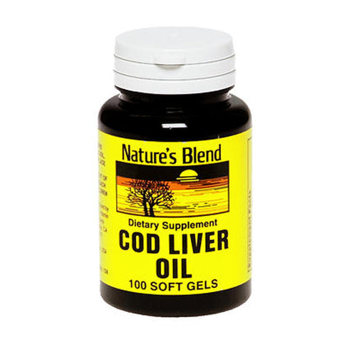 Cod Liver Oil Softgels 100 Caps by Nature's Blend