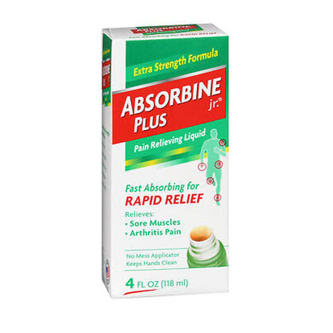 Absorbine Jr, Plus Pain Relieving Liquid, 4 Oz Absorbine Jr