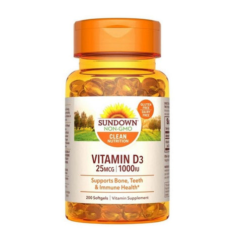 Sundown Naturals, Sundown Naturals Vitamin D3 Softgels, 1000 IU, 400 Caps Sundown Naturals
