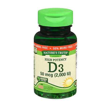 Nature's Truth, Vitamin D3, 50 mcg, 150 Caps Nature's Truth