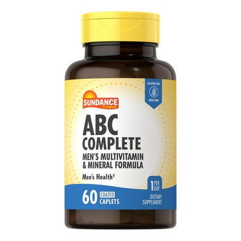 Sundance, ABC Complete Men'S Multivitamin & Mineral Formula Coated Caplets, 60 Tabs Sundance