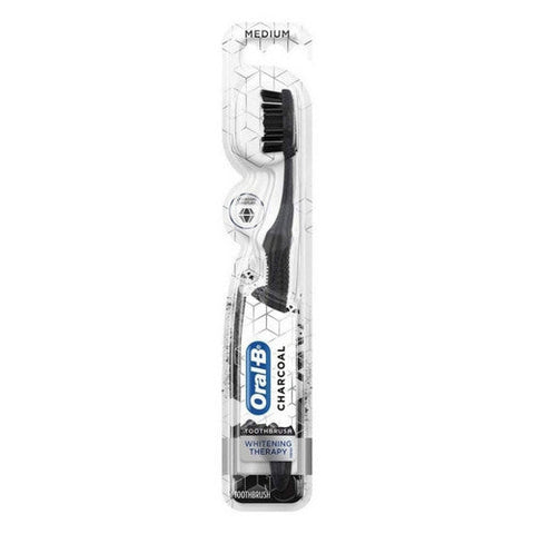Oral-B, Toothbrush Charcoal Medium Whitening Therapy, 1 Each Oral-B