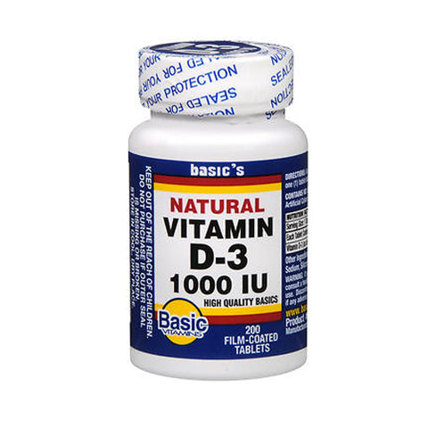 Vitamin D-3 200 Tabs by Basic Vitamins