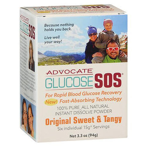 Advocate, Glucose Sos Instant Dissolve Powder Original Sweet & Tangy, 3.3 Oz Advocate
