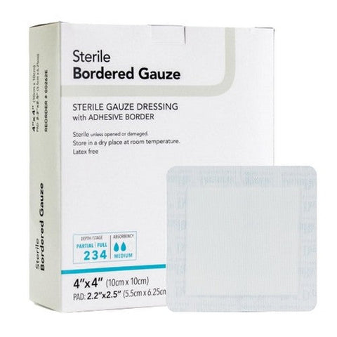 DermaRite, Adhesive Dressing 4 X 4 Inch, Box Of 25 DermaRite