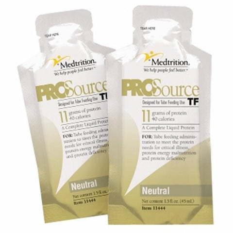 Medtrition, Tube Feeding Formula ProSource TF 45 mL Pouch Ready to Hang Unflavored Adult, Case Of 100 Medtrition