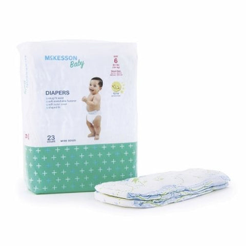 McKesson, Unisex Baby Diaper Size 6 Disposable Heavy Absorbency, Count of 4 McKesson