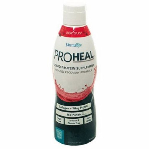 DermaRite, Oral Supplement Cherry Splash Flavor Liquid PRO3000, 30 Oz DermaRite