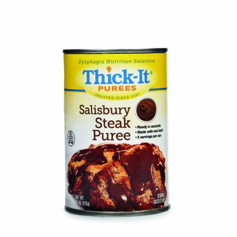 Thick-It, Puree Thick-It  15 oz. Container Can Salisbury Steak Flavor Ready to Use Puree Consistency, Count of 12 Thick-It